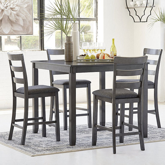 Signature Design by Ashley Brisben 5-pc. Counter Height Square Dining Set