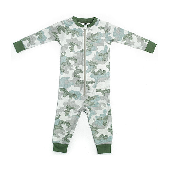 Jaclyn Camo Family Sleepwear Baby Unisex Long Sleeve One Piece Pajama
