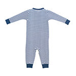Jaclyn Magazine Stripe Family Sleep Baby Unisex Long Sleeve One Piece Pajama