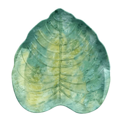 Tarhong Tropical Leaf Bamboo 6-pc. Melamine Appetizer Plate