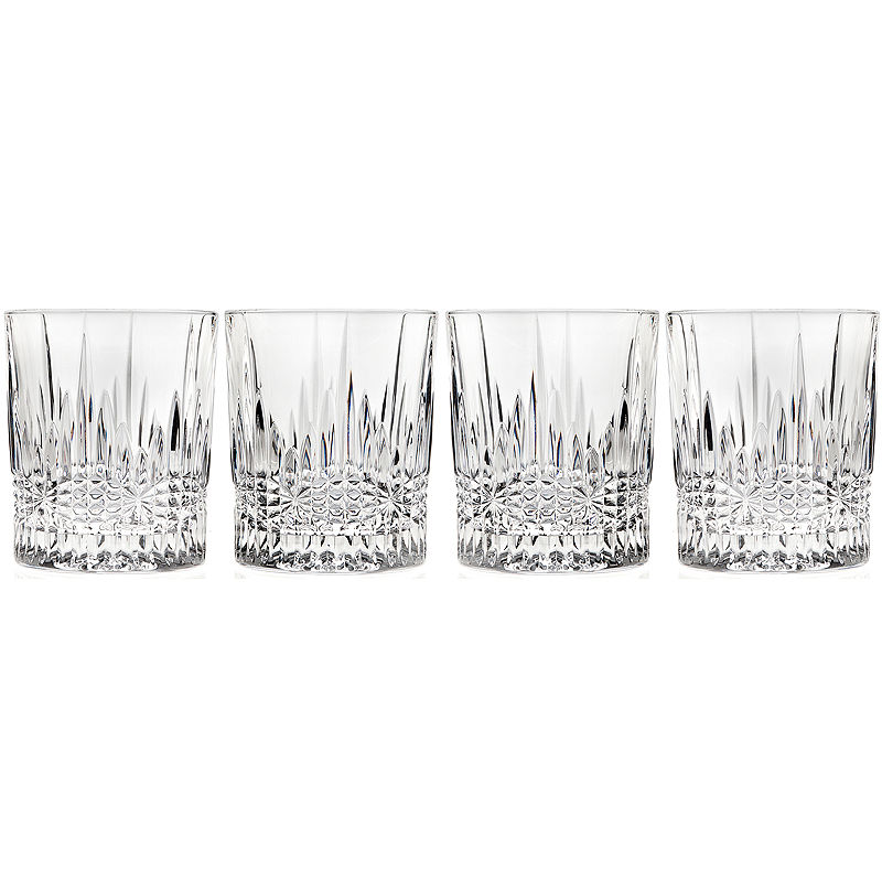 UPC 028199422021 product image for Regency by Godinger Set of 4 Crystal Double Old-Fashioned Glasses | upcitemdb.com