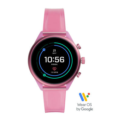 q7 sport rose goldtone smart watch