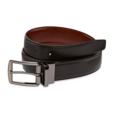 Stafford Hi Lo Mens Reversible Belt, Color Black Brown JCPenney
