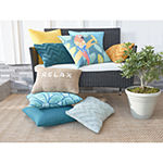 Outdoor Oasis 18x18'' Square Outdoor Throw Pillow