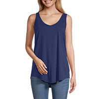 a.n.a Womens Round Neck Sleeveless Tank Top (various colors)