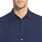 Van Heusen Mens Classic Fit Short Sleeve Striped Button-Down Shirt