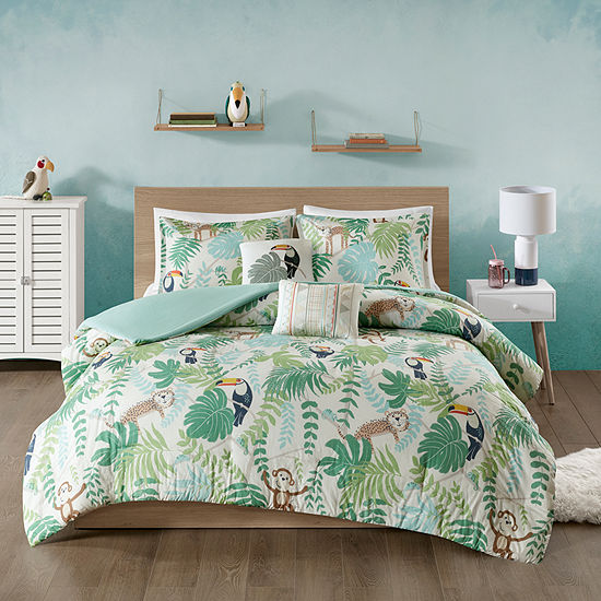 Urban Habitat Kids Jungle Book Duvet Cover Set Color Green