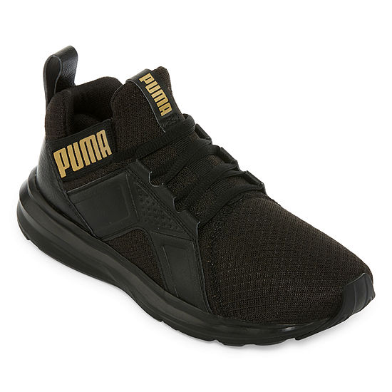 Puma Enzo Premium Mesh Womens Running Shoes-JCPenney, Color: Black Gold