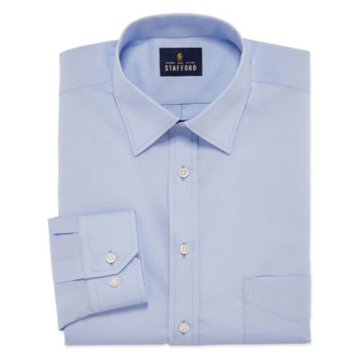 stafford travel short sleeve easy care broadcloth dress shirt