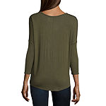 a.n.a. 3/4 Sleeve Twist Front Top