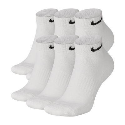 white nike socks low