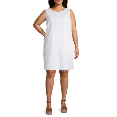 liz claiborne white dress