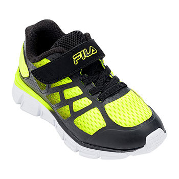Fila Superstride Toddler Boys Running Shoes, Color: Black Yellow White - JCPenney