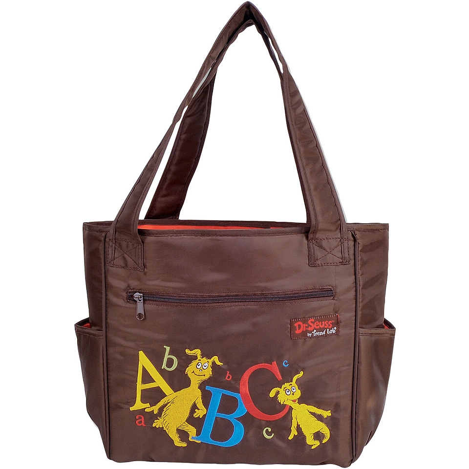 Trend Lab Dr. Seuss ABC Tote Diaper Bag, Brown