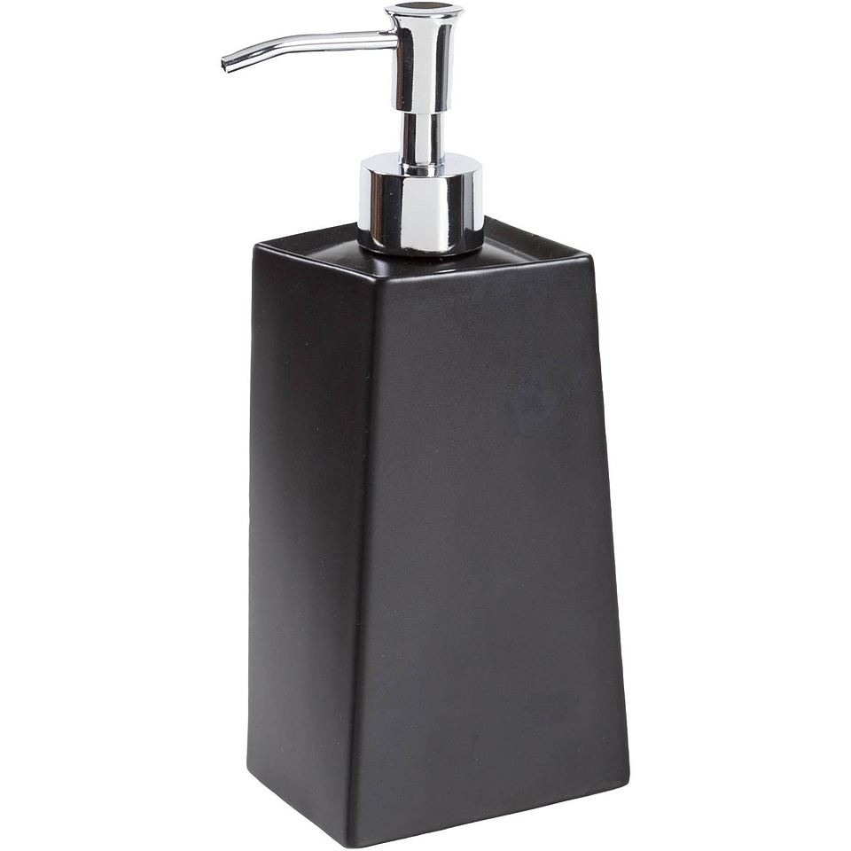 Creative Bath Products Angles Soap Dispenser, Black