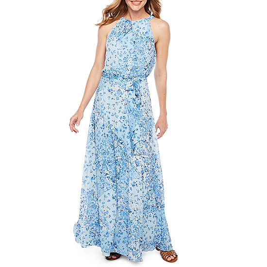 R & K Originals Sleeveless Floral Maxi Dress - JCPenney