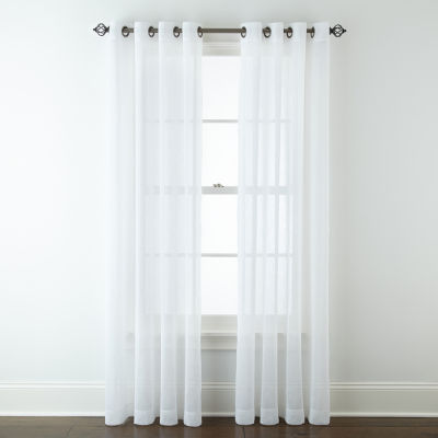 Jcpenney Home Bayview Grommet Top Sheer Panel Jcpenney
