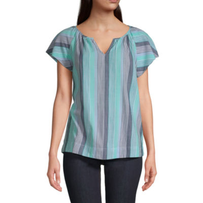 jcpenney petite blouses