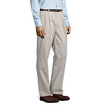 St. John's Bay Easy Care Stretch Mens Straight Fit Pleated Pant