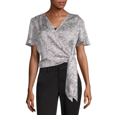 wrap shirt short sleeve