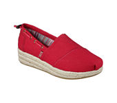 New BOBS FROM SKECHERS Skechers Bobs Womens Highlights Slip-On Shoe Closed Toe, Size 6 1/2 Medium, Red