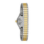 Caravelle Designed By Bulova Womens Two Tone Stainless Steel Expansion Watch 45l185
