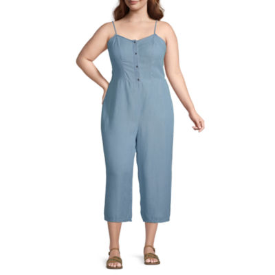 denim jumpsuit jcpenney