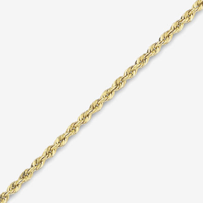 10K Solid Gold 18-22" 1.75mm Glitter Rope Chain