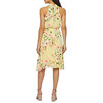 R & K Originals Sleeveless Floral Fit + Flare Dress