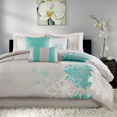 Madison Park Brianna 7 Pc Comforter Set Jcpenney Color Aqua