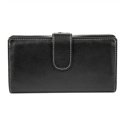 Mundi® Rio Leather Frame Clutch Wallet, Color: Black - JCPenney