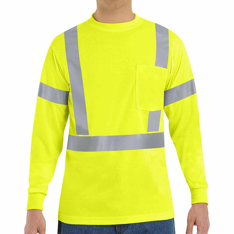 Red Kap Men'S High Visibility Flame Resistant Safety Shirt-Big & Tall, Flrecnt Yellowgree, Size 4X-Large