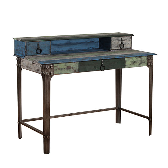 Calypso Desk Color Distressed Look Jcpenney
