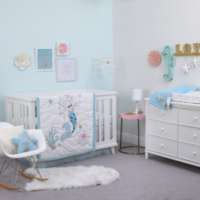 little mermaid crib set