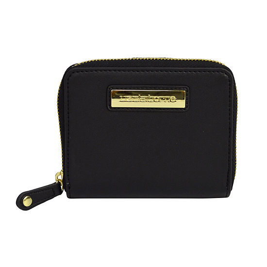 Liz Claiborne Small Zip Around Zip Around Wallet, Color: Black - JCPenney