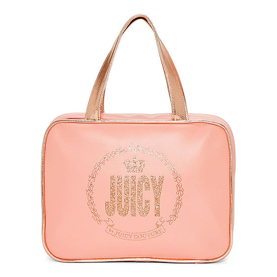 Juicy By Juicy Couture Juicy And Crown Logo Train Case Makeup Bag