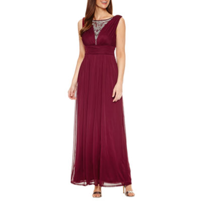 melrose sleeveless evening gown