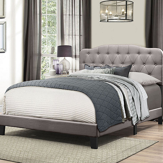 Bedroom Possibilities Charlotte Upholstered Bed JCPenney