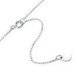 Silver Treasures Love You More Sterling Silver 16 Inch Cable Pendant Necklace