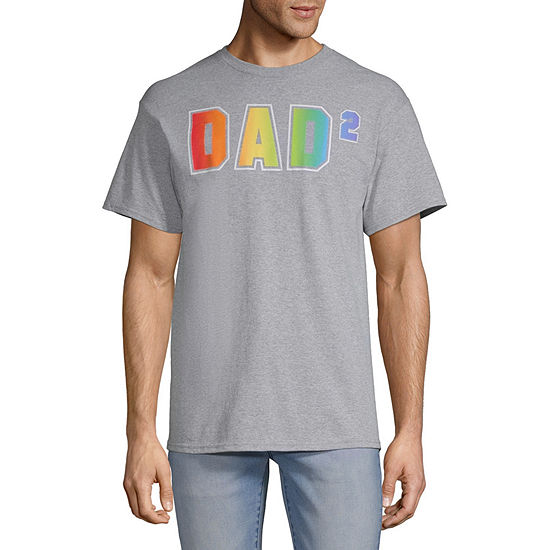 Dad Mens Crew Neck Short Sleeve Regular Fit Graphic T-Shirt