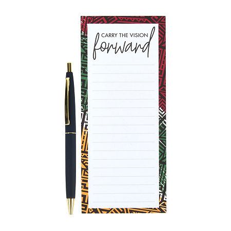 Carry The Vision Notepad with Pen, One Size , White