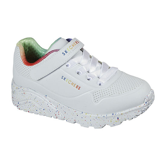 Skechers Uno Lite Rainbow Specks Little Girls Sneakers
