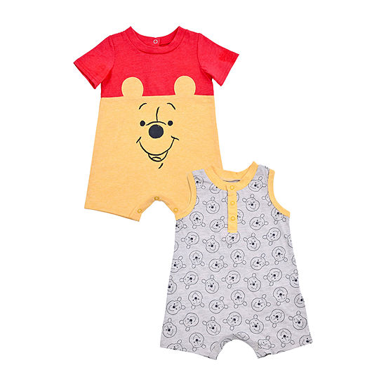 Disney Baby Boys 2-pc. Short Sleeve Winnie The Pooh Romper