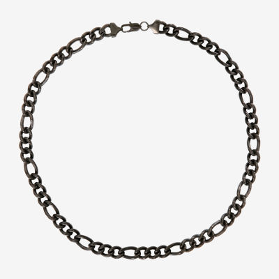 Shaquille O'Neal XLG Stainless Steel 24 Inch Solid Figaro Chain Necklace