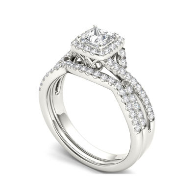 1 CT. T.W. Diamond 14K White Gold Bridal Ring Set - JCPenney