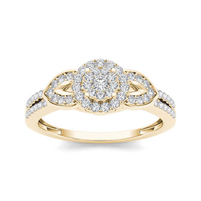 3/8 CT. T.W. Diamond 10K Yellow Gold Engagement Ring, Color Yellow Gold JCPenney