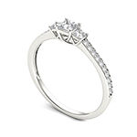 1/2 CT. T.W. Diamond 14K White Gold 3-Stone Engagement Ring