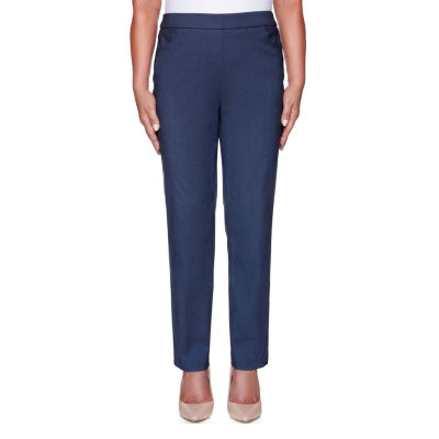 Alfred Dunner Classics Womens Slim Pull-On Pants, Color: Denim - JCPenney