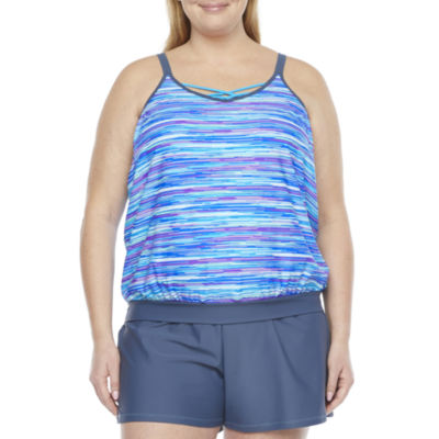 jcpenney blouson tankini