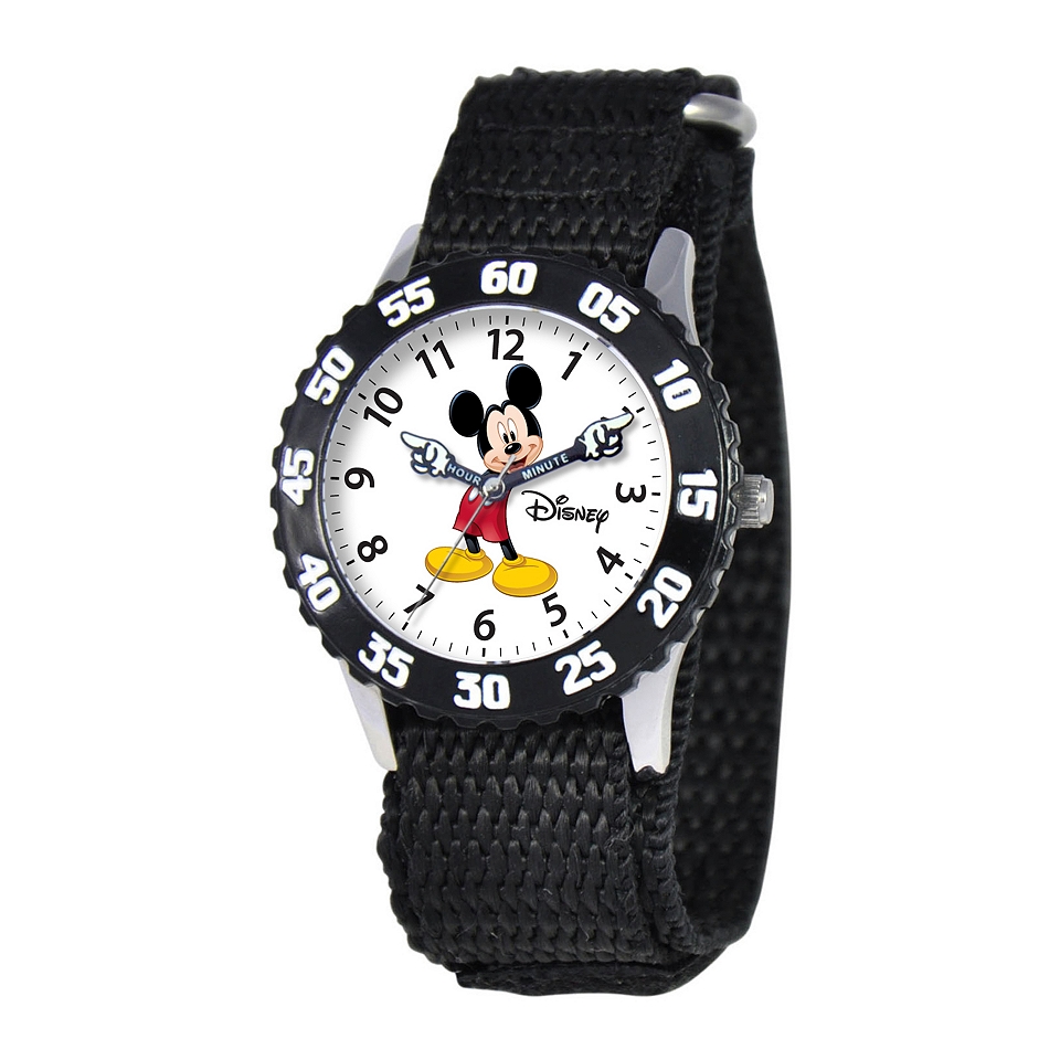 Disney Articulating Mickey Mouse Kids Time Teacher Black Watch, Boys